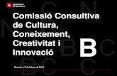 SSTG Comissió Consultiva de Cultura, Coneixement i Innovació
