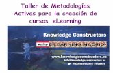 Taller de Metodologías Activas para diseñar cursos e-learning