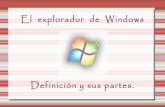 Explorador de windows, definición y sus partes