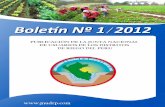 Boletin informativo No1 junta nacional de usuarios de los distritos de riego del peru 2012