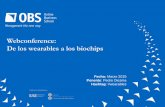 Webconference: de los wearables a los biochips
