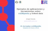 Ejemplos de aplicaciones y herramientas sobre esDBpedia y linked data