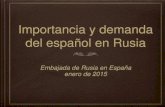 Idioma español en Rusia