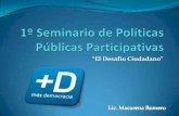 Más (+) democracia, El desafío de la participación ciudadana en la gestión pública municipal.