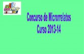 Concurso de microrrelatos curso 2013-14