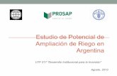 Potencialidad del riego en Argentina