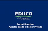 Pacto educativo aportes desde el sector privado