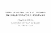 Ventilacion mecanica no invasiva en falla respiratoria hipoxemica
