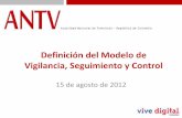 ANTV presentación del modelo de vigilancia