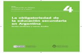 La obligatoriedad de la educación secundaria en Argentina