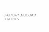 Urgencia y emergencia