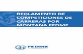 Reglamento carreras x montaña FEDME 2015