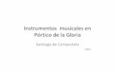 Instrumentos musicales medievales en el Pórtico de la Gloria, Santiago de Compostela