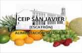 Fomento de la alimentacion saludable. CEIP San Javier de Escatrón.