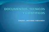 Documentos  tecnicos y cientificos