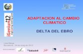 Adaptación al cambio climático del Delta del Ebro