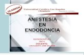 Anestesia en endodoncia