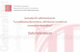 Jornada subhasta electrònica - Àngels Gironella - Comissió Central de Subministraments