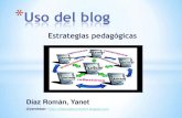 Uso del blog - estrategias pedagógicas