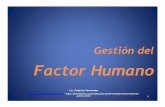 Gestión del factor humano