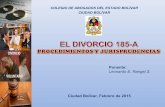 El Procedimiento de Divorcio 185-A en Venezuela. Abogado. Procedimientos. Jurisprudencia