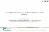Usando Microsimulación para Evaluar la Implementación de Políticas / Cathal O’Donoghue Teagasc Rural Economy and Development Programme (REDP)