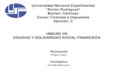 equidad y solidaridad social y financiera
