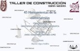 45 herramientas de la construccion
