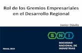 Rol de los Gremios Empresariales en el Desarrollo Regional