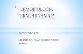Termobiologia y Termodinamica