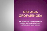 Disfagia orofaríngea clinica san pablo 2014