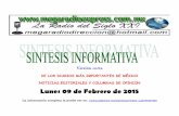 Sintesis informativa  mexico 09 de febrero 2015