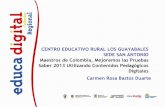 Maestros de colombia, mejoremos las pruebas saber 2013 utilizando contenidos pedagogicos digitales