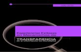 Experiencias exitosas en mecanismos de transparencia
