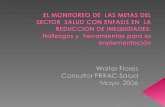 Monitoreo Metas Y Equidad Mayo 2006 Version Corta