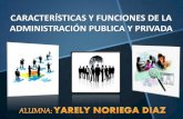 Características y Funciones de la Administración Publica y Pivada