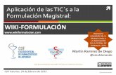 Curso cof Asturias 24-02-2015 TICs y Oficina de Farmacia: wikiformulación