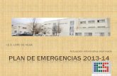 Plan de emergencias alumnos 2013 14