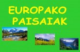 Europako paisaiak