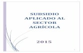 Subsidio agricola