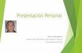 Presentación personal. Ramiro López Mizuno
