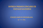 PREMIOS CONCURSO POSTALES AMOR DE DIOS BURLADA