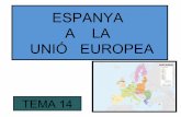 Tema 14. Espanya a la UE nou 20- 4-15