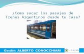Trenes Argentinos: sacar un pasaje desde tu casa
