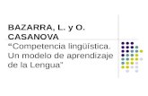 Competencia lingüística. Un modelo de aprendizaje de la Lengua