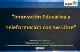 Innovaciónn educativa y teleformación con Software Libre