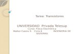 Universidad  privada telesup tarea transistores  t3