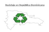 Reciclaje en república dominicana