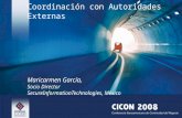Cicon 2008 coordinación con autoridades externas