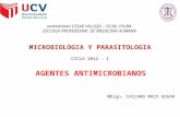 Clese agentes antimicrobianos.